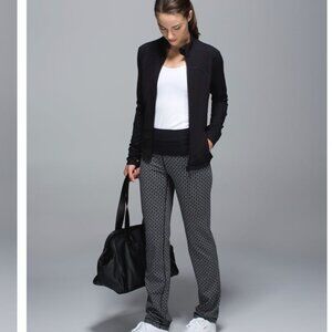 Lululemon Straight-Up Pant -  Tri Geo Silver Spoon Black Pattern